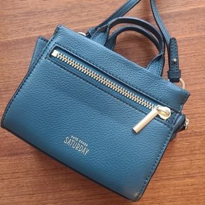 Kate Spade Saturday Mini Zipline Crossbody Bag Teal